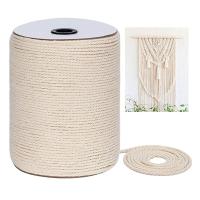 Hilo De Algodón Para Macramé 3mm X 300m Hecho De Algodón 100% Tejido En Trenzas Para Colgar Plantas Y Artesanías Cordón De Lana Para Tejer Y Costura - details 4