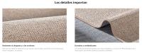 SONGMICS HOME Alfombra, 80 x 200 cm, Alfombra Antideslizante, Alfombra de Yute Sintético, Decoración del Hogar, para Salón, Dormitorio Comedor, Lavable a Máquina, Marrón Camello - details 1