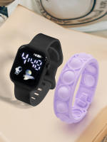 Reloj Inteligente Para Niños 2PCS Pulsera Deportiva Estilo Simple Y Moda Pantalla Táctil Regalo Para Chicos Y Chicas - details 0