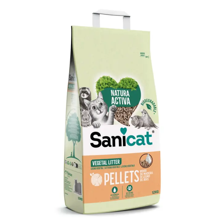 Sanicat Natura Activa Wood Pellet 6 Kg - 1