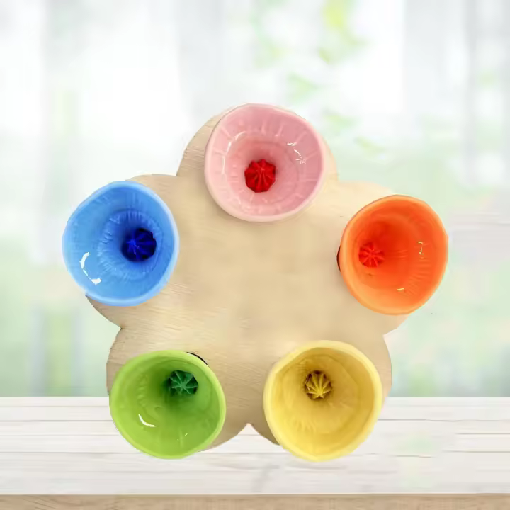 Bee Cups for Thirsty Bees Garden,Bees Need Safe Places to Drink! Bee Cups Collect a Teaspoon Of Water (Colorful) - 1