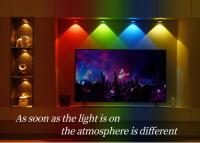 Resaltador LED Sin Cable Para Armario Luz Nocturna Recargable Con Control Remoto 5V RGB Blanca Dimmable Para Armario Figura Gabinete - details 8