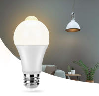2pcs Bombilla LED E27 Con Sensor De Movimiento PIR Luz Nocturna Automática Para Sala De Estar Iluminación De Parkings 6W-20W AC220V - details 0