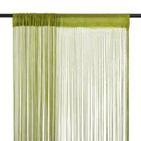 vidaXL Cortina de Flecos para Puerta 2 Piezas 140x250 cm Tela Estor Hilos Color Azul,  Beige,  Blanco y mas - details 7