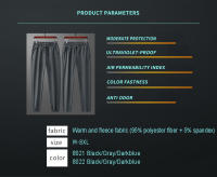 CHRLCK Pantalones De Correr Impermeables Y Cálidos Para Hombres Y Mujeres Pantalones De Esquí De Invierno Con Forro De Poliéster Trousers De Senderismo Y Escalada - details 8
