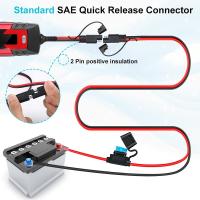 Conector De Harness De 2 Pines SAE Gadpow 10AWG Con Fusible De 15A Para Cable De Cargador De Batería De Coche Terminal O-ring - details 4