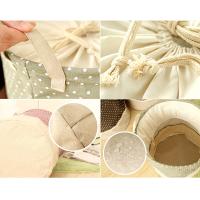 Cesta De Almacenamiento De Juguete Y Ropa Lavable Zakka Tamaños Variados Hecha De Lino Multifuncional Con Asa Pila Desmontable - details 8