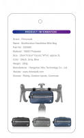 Bolsa De Manillar Para Bicicleta Rhinowalk 3L Gran Capacidad Impermeable Multifuncional Para Almacenamiento Ciclismo - details 10