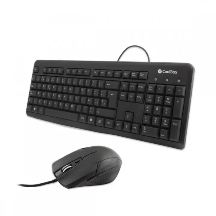 CoolBox - COO-KTR-01U teclado Ratón incluido Oficina USB QWERTY Negro COO-KTR-01U - 1
