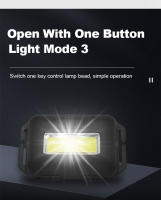 MiniLinterna COB LED Para Cabeza 3 Modos Impermeable Linterna Frontal Para Camping Al Aire Libre Pesca Nocturna - details 5