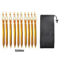 Juego De 10 Piezas De Aluminio Ultraligero Palos De Tenda 18cm Para Camping Al Aire Libre Con Cordón De Viento Y Bolsa De Almacenamiento Para Palos De Tenda - details 9