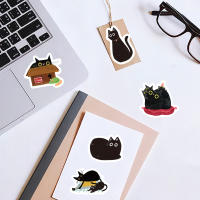 Pegatinas De Gato Negro Etori Life 45pcs/Box Impermeables Para Computadora Y Scrapbooking Estación Creativa De Suministros De Oficina - details 7