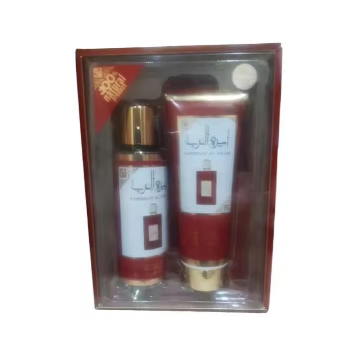 Asdaaf Crema Fragancia árabe Ameerat Al Arab 250ml y 236 Ml Pack Bruma + Crema Corporal Ameerat Al Arab Crema Colonia Fragancia árabe Lotion Crema árabe - 1