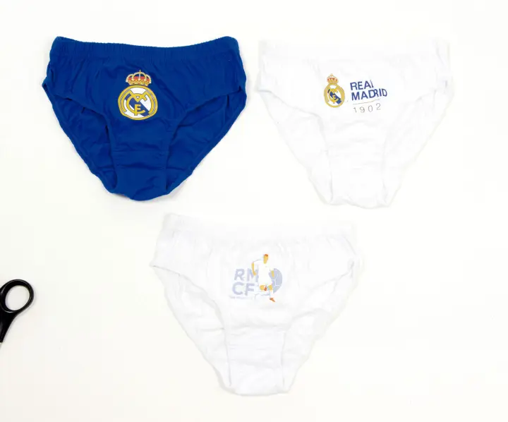 Real Madrid - Pack 3 Slips de Algodón para Niño - 1