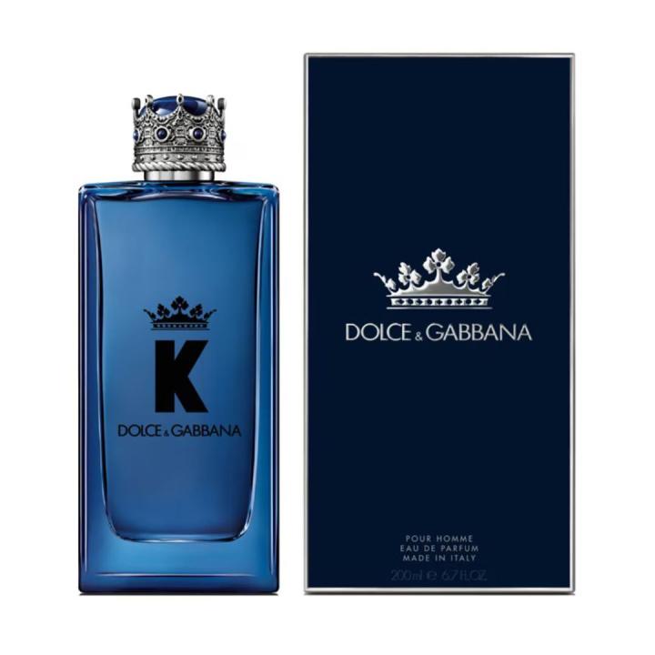 Dolce & Gabbana K Eau de Parfum 200 Ml. - Agua de perfume para hombre  Notas cítricas y amaderadas. Uso de noche.