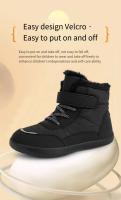Botas De Ugg Estilo Invernal Para Niños Y Niñas Con Palmas Abiertas Y Forro Quilted Velcro Calientes Suela Antideslizante Para Frío - details 5
