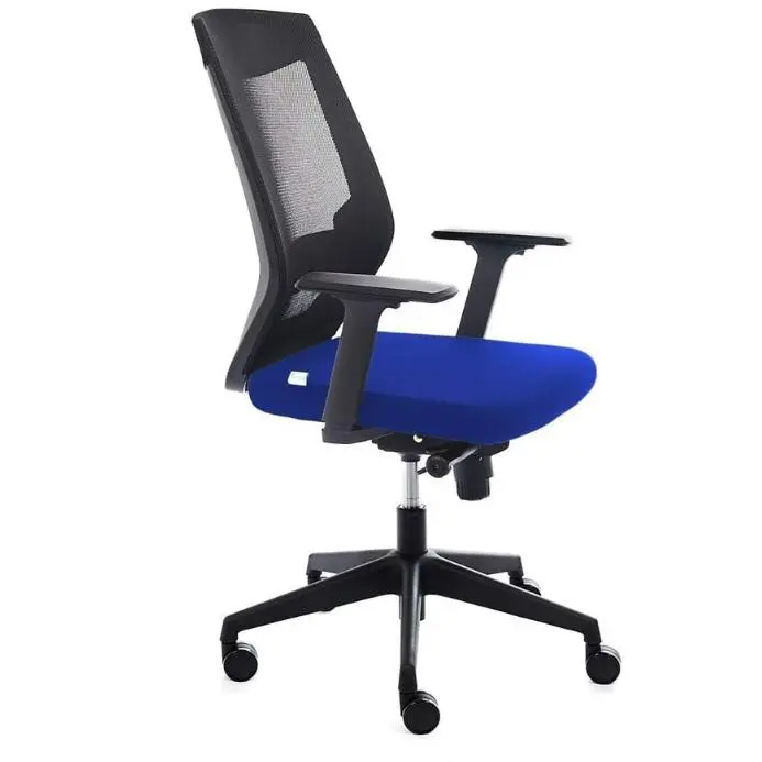 Rocada | Silla Oficina Ergonómica con Regulación Lumbar | Escritorio Ordenador, Cómoda y Giratoria, Azul y Negro - 1