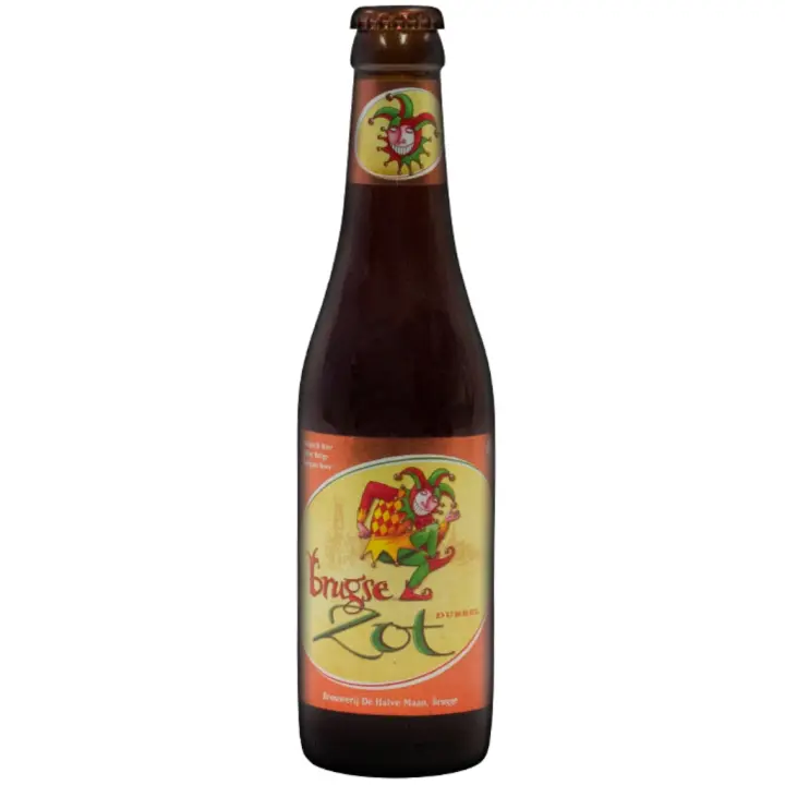 6 uds x Brugse Zot Brune 33Cl Cerveza Belga tostada 7, 5º Brasserie De Halve Maan de Brujas - 1