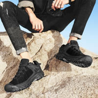 HIKEUP Zapatos De Senderismo Para Hombres Calidad Superior Duraderos Cuero Suela De Goma Para Actividades Al Aire Libre Zapatillas De Caminar - details 10