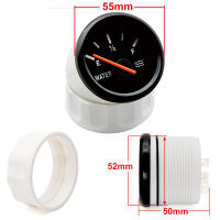 Gauge De Nivel De Agua 0-190 Ohm 52mm Negro Con Retroiluminación Roja Para Tanque De Combustible De Barco Y Coche 12V 24V Indicador De Nivel De Agua - details 2