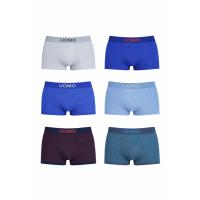 UOMO Pack 6 Bóxers Niño Microfibra Sin Costuras, Calzoncillos Infantiles Elásticos, Ropa Interior Suave 2-14 Años - details 0