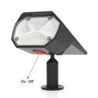 Aktive - Set de 6 balizas solares LED luz fija o de colores, 6 LEDs por unidad, 5-10 lúmenes, sensor de luz, autonomía 8h, instalación en suelo o pared, certificación IP24, para jardín, terraza, senderos - details 4