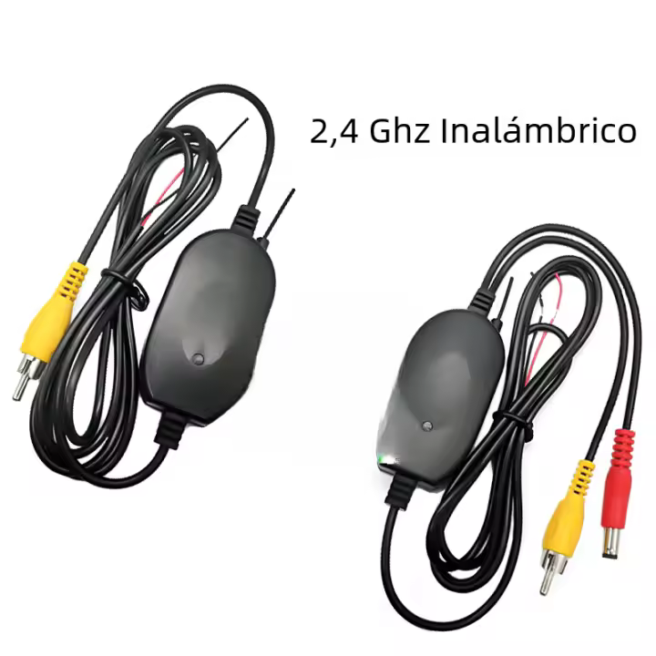 Cámara De Visión Trasera Para Coche Con Transmisor Y Receptor Inalámbrico 2.4G Video Color 12V Para Monitor Multimedia Kit De Cámara De Visión Trasera - 1