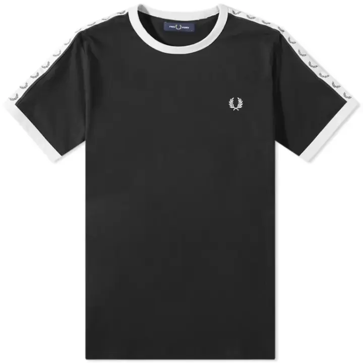 Fred Perry Taped Ringer T-Shirt M4620 Black - 1