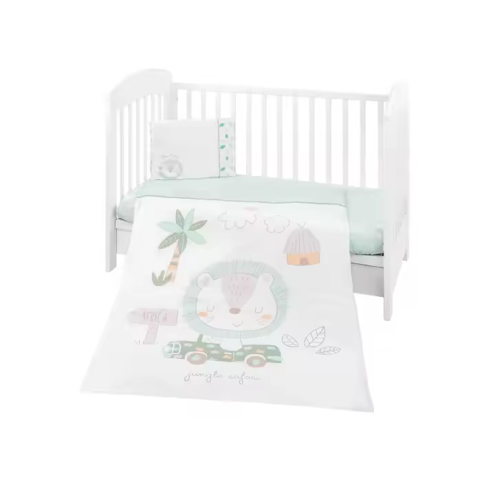 Juego de Cama Jungle King Kikkaboo de 5 piezas con Diseño de Selva - ¡Ideal para decorar tu habitación! - 1