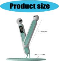 Cuerda de salto sin cuerda de peso extraíble, con contador, cuerda de salto sin cuerda de entrenamiento para adultos, equipada con cuerda de fitness de PVC 3m, adecuada para boxeo cruzado de velocidad interior o exterior para hombres y mujeres - details 2