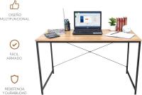 Escritorio Diseño Industrial para Computadora o Laptop, Minimalista Ideal Home Office, Recamara o Juvenil, Fácil Armado, con Estructura Resistente 100x40x70cm - details 4