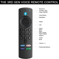 Reemplazo de control remoto de voz para Fire Stick TV 3rd Gen Smart TV Stick 4K MAX Lite Fire Cube Smart Remote funciona con Alexa - details 1