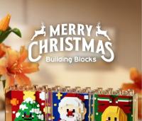 Mini Santa Claus De Huiqibao Modelo De Construcción Pequeño Juguete De Bloques DIY Con Set De Árbol Ciervo Y Payaso Para Regalo De Año Nuevo - details 0
