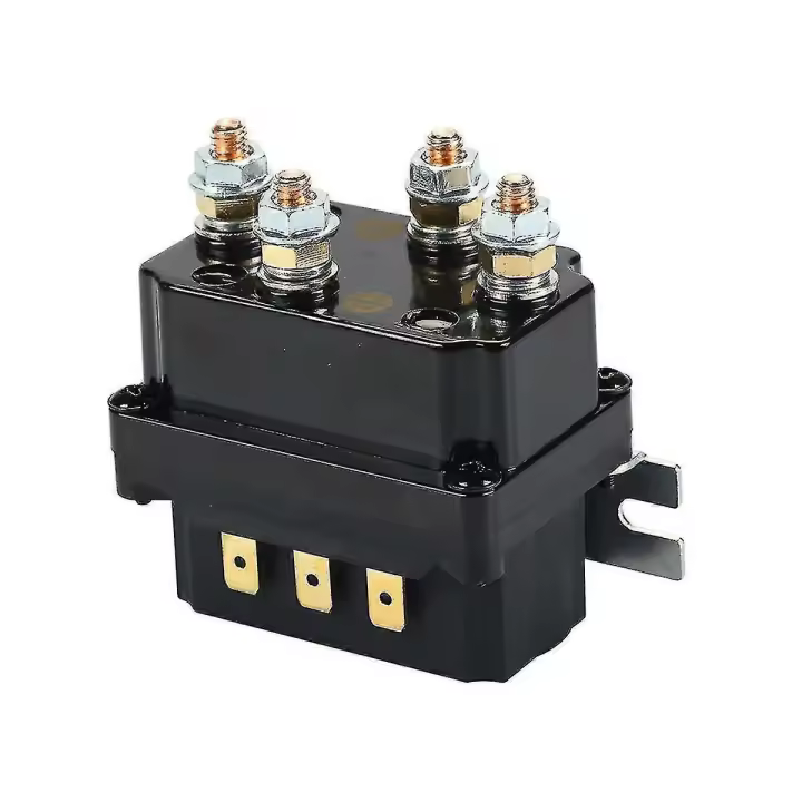 12V Winch Rocker Interruptor de Pulgar 250A Solenoide Relé Contactor Torno Compatible con Atv Utv-Yvan - 1