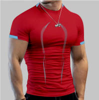 Camiseta De Deporte Para Hombres Verano Transpirable Secado Rápido Manga Corta Moda Deportiva Sin Capucha Cuidado Manual - details 30