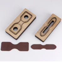 Plantilla De Corte De Cuero Con Diseño De Cadena De Llave Y Decoración De Cremallera De Cuero Genuino Múltiples Uso Herramienta De Manualidades DIY - details 0