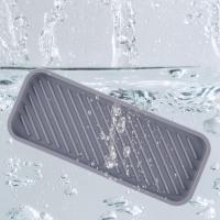 Small Silicone Sink Tray Silicone Kitchen Sink Organizer Trays Sponges Holder Washing Up Liquid Tray for Soap Dispenser Sink Storage Rack - details 3