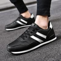 Zapatos De Correr Clásicos Para Hombres 2024 Mocasines Deportivos Ligeros De Cuero Transpirables Y Cómodos Para Exterior Y Casual - details 12
