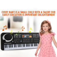 Teclado Electrónico De 61 Teclas Piano Digital Con Microfono Para Niños Multifuncional Instrumento Musical Educativo Regalo De Navidad - details 1