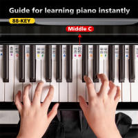 Etiquetas De Teclado De Piano De Silicona Desmontables Para Principiantes Aprendizaje De Piano Para 88/61 Teclas - details 4
