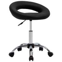 vidaXL Silla de trabajo con ruedas cuero sintético en color Rojo/Rojo vino tinto/Blanco y más | cómodas modernas ergonómicas para comedor cocina salón hogar - details 4