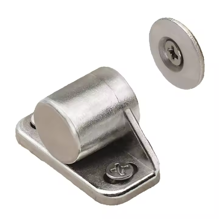 Imán Fuerte magnético del Gabinete del Armaro Para Los Cajones DE LA Puerta deslizante magnéticos 4 pedazo de la Puerta de armagario DE LA Captura magnética de Plata DE LA Puerta con los tornillos - 1
