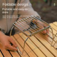 Soporte De Estufa De Acero Inoxidable Para Camping Portátil Y Plegable Mini Soporte Para Barbacoa Placa De Hornear Soporte Para Olla - details 4