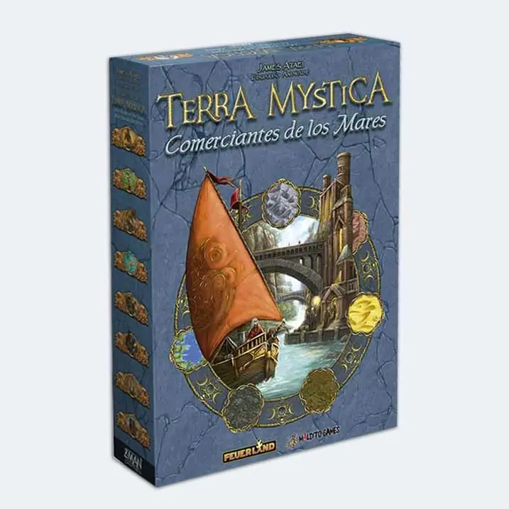 TERRA MYSTICA: Comerciantes de los Mares  Expansión para juego de mesa Terra Mystica en Español  Para 2 a 5 jugadores  14+ años  Maldito Games - 1