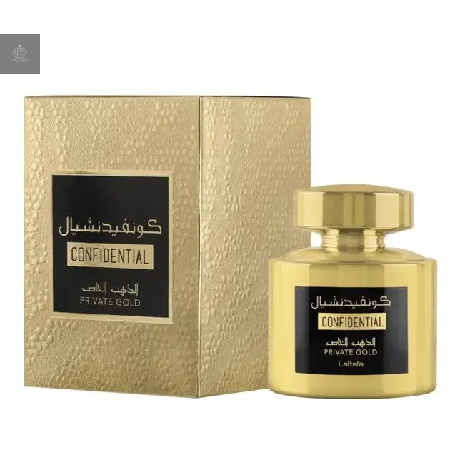 Confidential Private Gold Lattafa 100 ml Lattafa Perfumes mujer y hombre   MADE IN DUBAI - 1