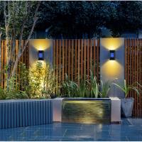 Lámpara De Pared Solar Exterior Impermeable Ilumina Arriba Y Abajo Decoración Para Jardín Casa Patio Luz Solar Autónoma Moderna IP65 - details 7