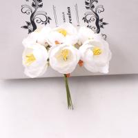 6/18 Piezas De Flores Artificiales De Rosa De Té Para Decoración De Bodas Y Manualidades Accesorio De Flor Para Scrapbooking Y Wreath - details 7