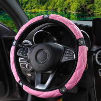 Funda De Volante De Coche Brillante En Forma De Corona De Diamante De 1 Pie De Cuero Sintético Adecuada Para 14.5-15 Pulgadas Sin Anillo Interno - details 11