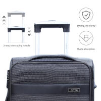 S7 STAR LG61850-LG61855 Set 3 Maleta Tela de Viaje, Juego 3pizas Equipaje Blanda con 4 Ruedas Giratorias Multidireccionales 360°, Maleta Expandible Gran Capacidad Asa Telescópica 20+24+28in - details 0