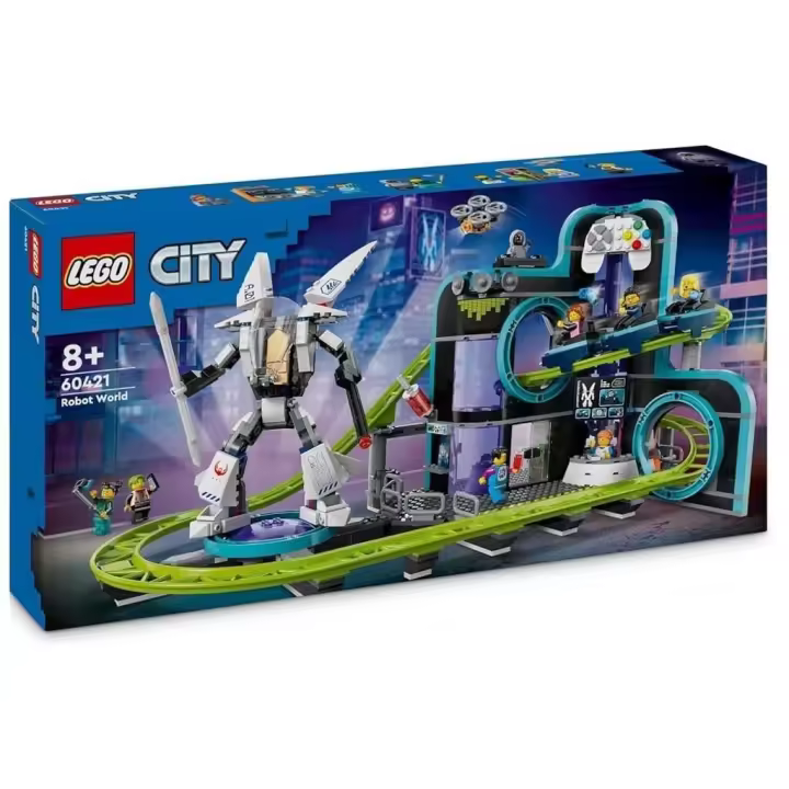 Lego City Montaña Rusa de Robot World 60421 Lego city LEGO - 1